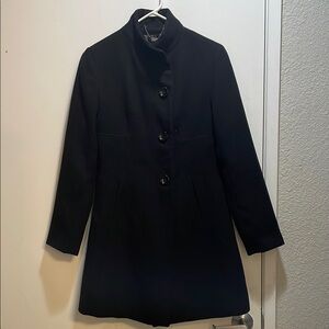 Timeless Black Trench Coat with Structured Collar